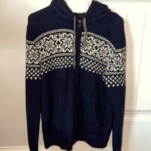 Mens Medium UNIONBAY Full-zip Sweater Hoodie W/ Front Pocket